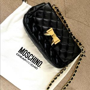 Moschino quilted Napa Bow shoulder bag